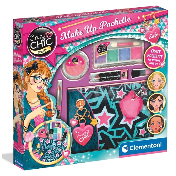Набор детской косметики Clementoni Make Up Pochette Crazy Chic (18697) - Pampik - 3