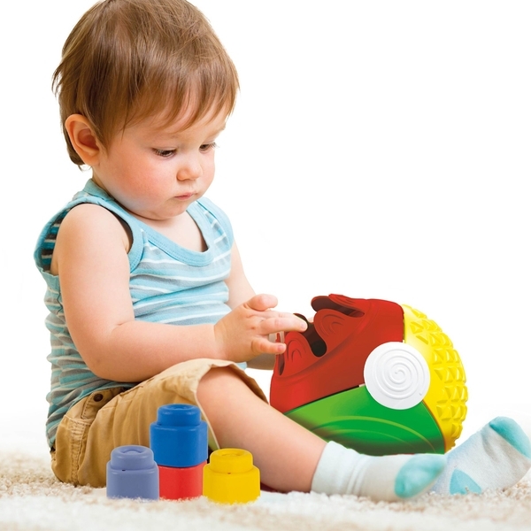 Развивающая игрушка-сортер Clementoni Сенсорный мячик Soft Clemmy (17689) - Pampik - 5