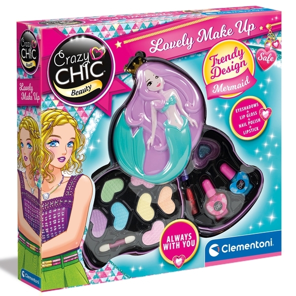 Набір дитячої косметики Clementoni Lovely Make Up. Mermaid Crazy Chic (18642) - Pampik - 6