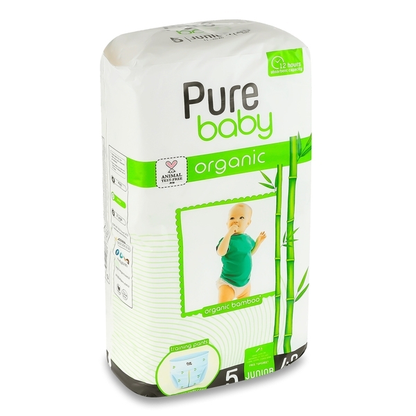 Трусики Pure Baby Jumbo Pack Training Pants дитячі №5 11-18 кг, 40 шт - Pampik