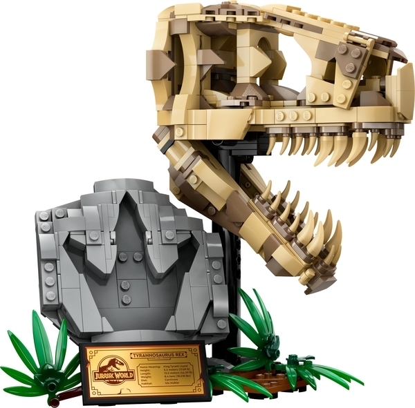 Конструктор LEGO Jurassic World Скам'янілості динозаврів: череп тиранозавра, 577 деталей (76964) - Pampik - 2