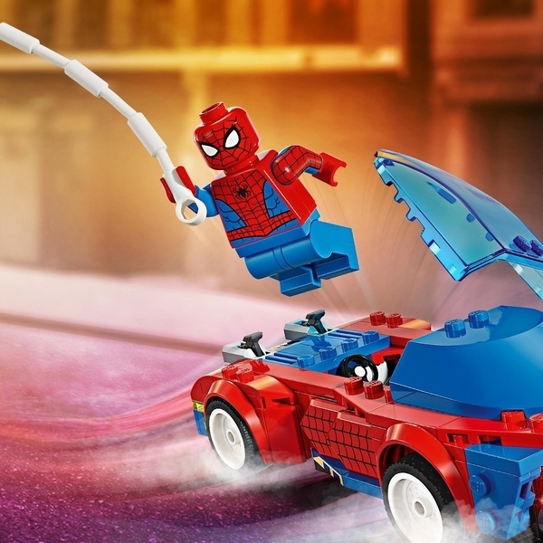 Конструктор LEGO Super Heroes Автомобіль для гонки Людини-Павука та Зелений Гоблін з отрутою Венома, 227 деталей (76279) - Pampik - 6
