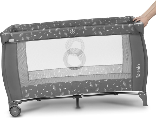 Ліжечко-манеж Lionelo Sven Plus Grey Concrete, сірий (LO-SVEN PLUS GREY CONCRETE) - Pampik - 7