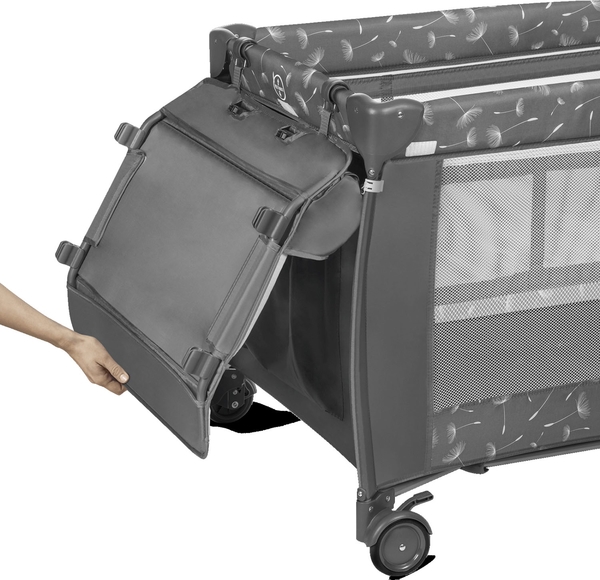 Ліжечко-манеж Lionelo Sven Plus Grey Concrete, сірий (LO-SVEN PLUS GREY CONCRETE) - Pampik - 5