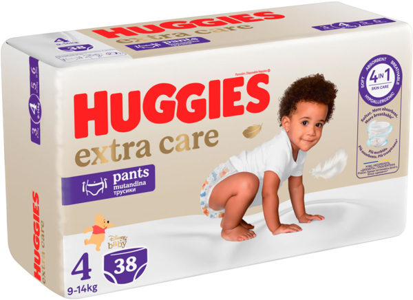 Підгузки-трусики Huggies Extra Care Pants 4 (9-14 кг), 38 шт. - Pampik - 2