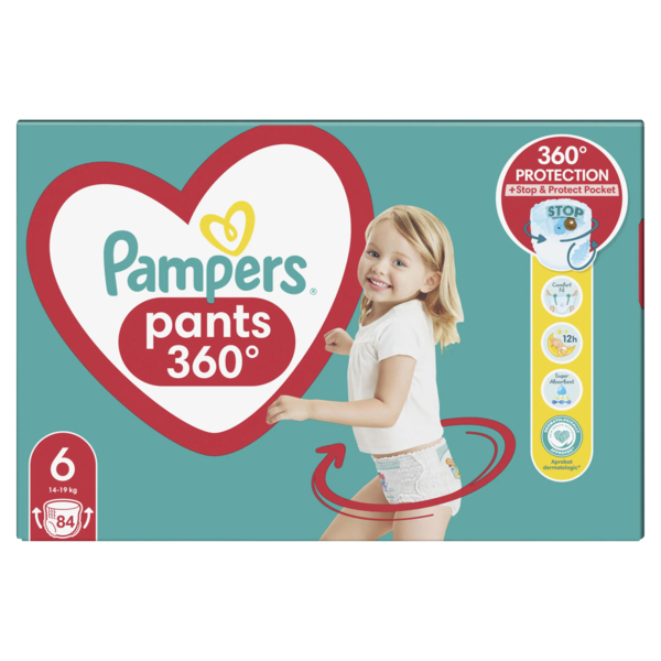 Підгузки-трусики Pampers Pants 6 (14-19 кг), 84 шт. - Pampik - 2