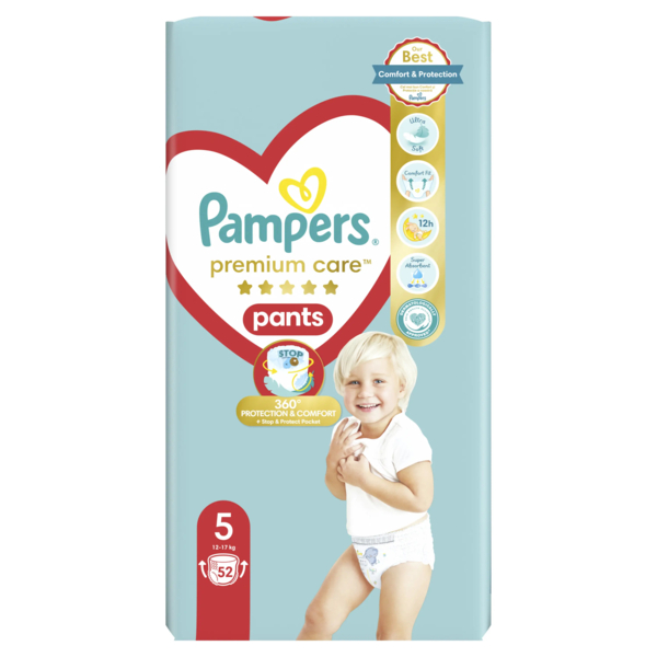 Підгузки-трусики Pampers Premium Care Pants 5 (12-17 кг), 52 шт. - Pampik - 3