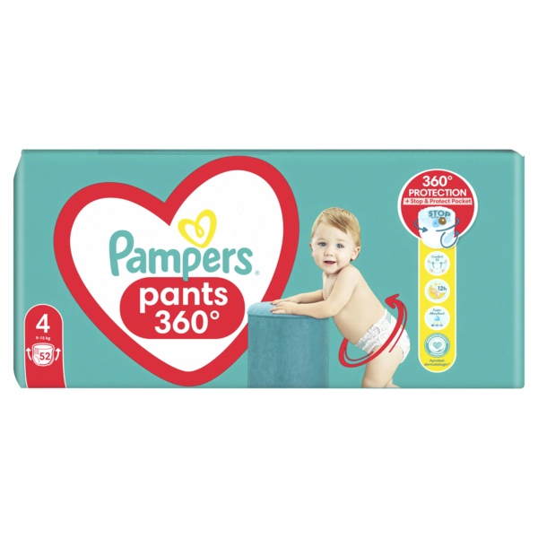 Підгузки-трусики Pampers Pants 4 (9-15 кг), 52 шт. - Pampik - 2