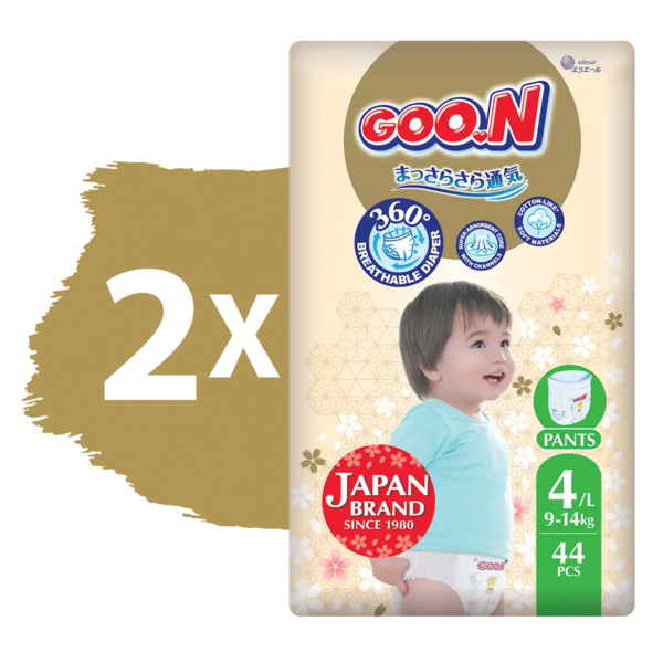 Підгузки-трусики Goo.N Premium Soft 4/L (9-14 кг), 88 шт. - Pampik - 2