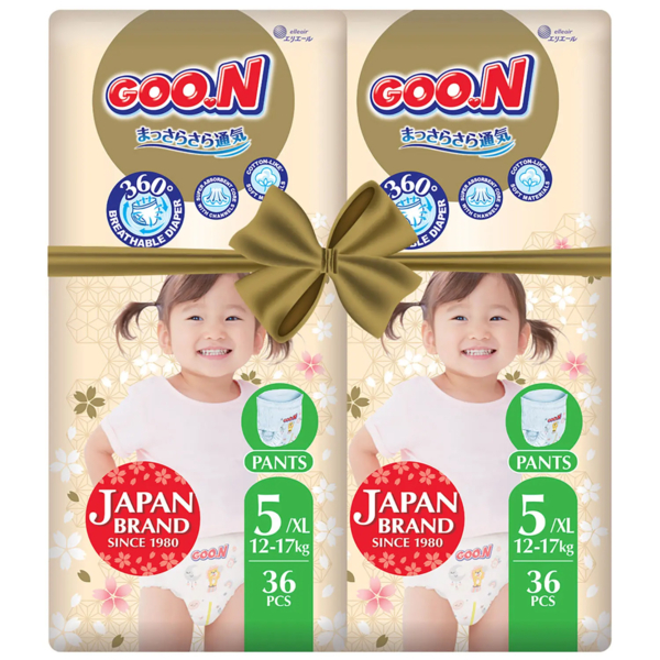 Підгузки-трусики Goo.N Premium Soft 5/XL (12-17 кг), 72 шт. - Pampik