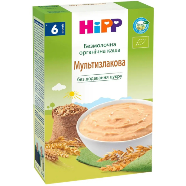 Безмолочна каша HiPP Мультизлакова, 200 г - Pampik - 2
