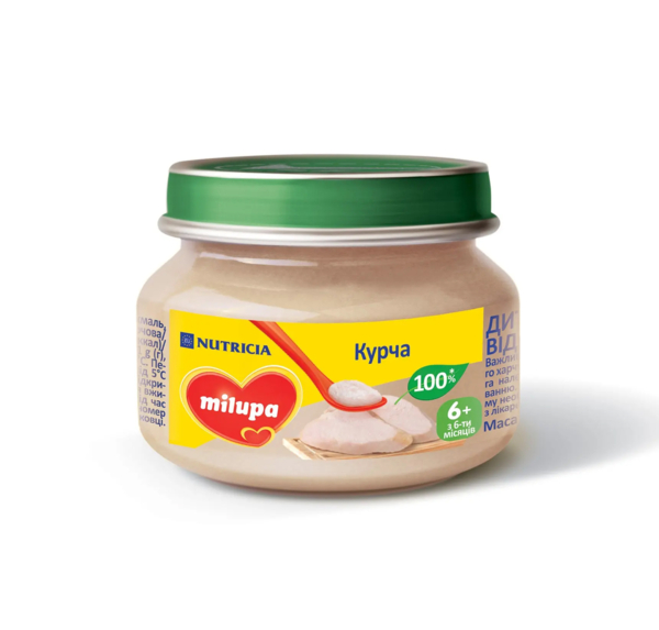 М'ясне пюре Milupa Курча, 80 г - Pampik