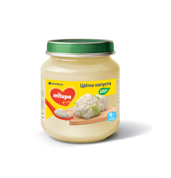 Овочеве пюре Milupa Цвітна капуста, 125 г - Pampik