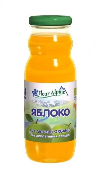Сік Fleur Alpine Органік Яблучний, освітлений, 200 мл - Pampik