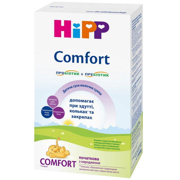 Суха молочна суміш HiPP Comfort з народження, 300 г - Pampik