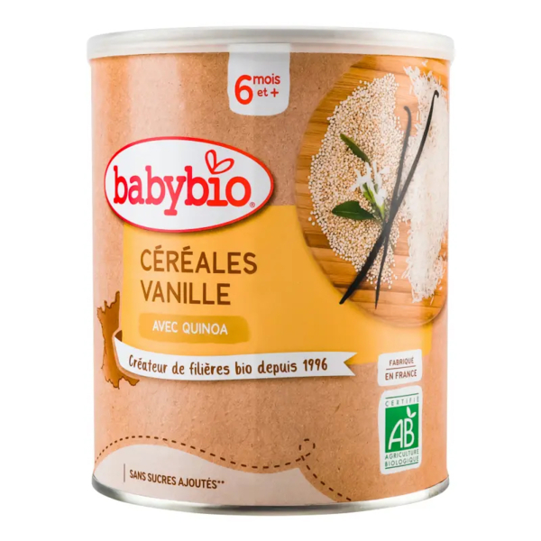 Каша злакова BabyBio з кіноа та ваніллю, 220 г - Pampik