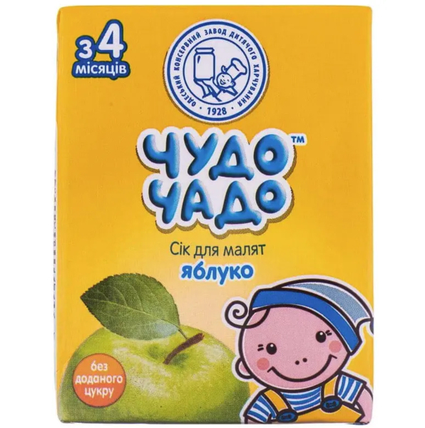 Сік Чудо-Чадо Яблучний, освітлений, 200 мл - Pampik