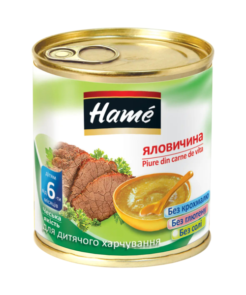 М'ясне пюре Hame Яловичина, 100 г - Pampik
