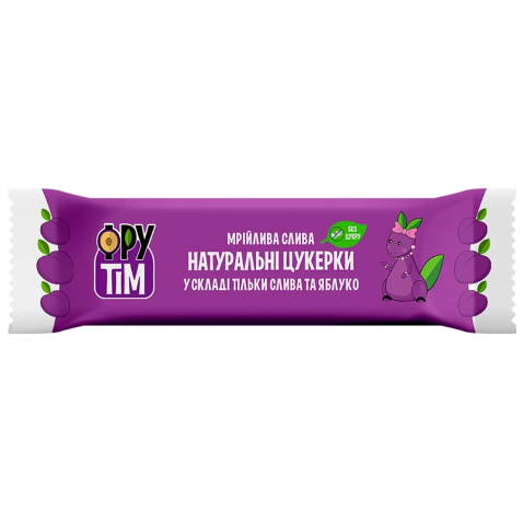 Натуральные конфеты Фрутім Яблоко и Слива, 50 г - Pampik