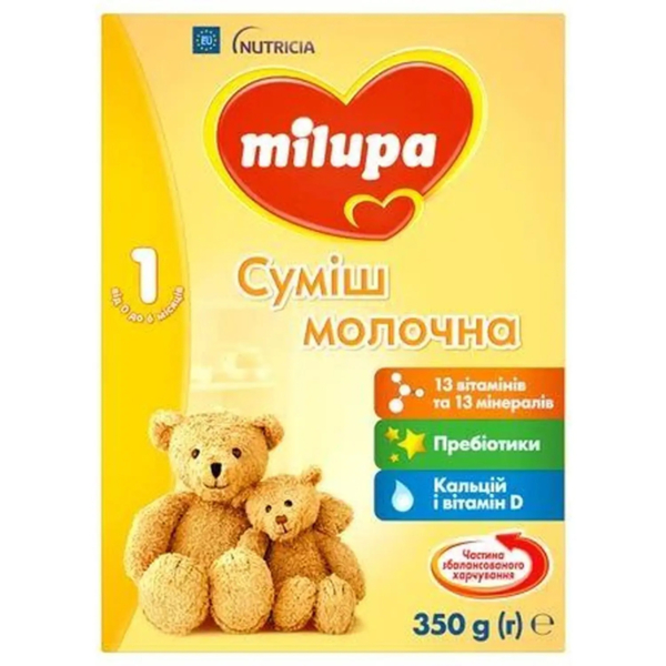 Смесь молочная сухая Milupa 1, 350 г - Pampik