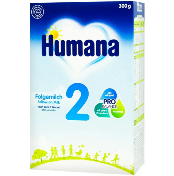 Суха молочна суміш Humana 2 з пребіотиками, 600 г - Pampik - 3