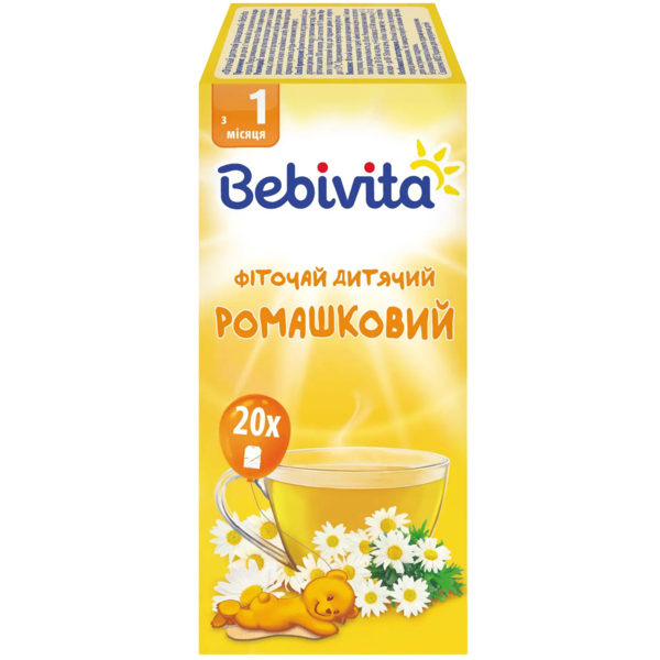 Дитячий фіточай з ромашкою Bebivita в пакетиках, 20 шт. - Pampik - 3