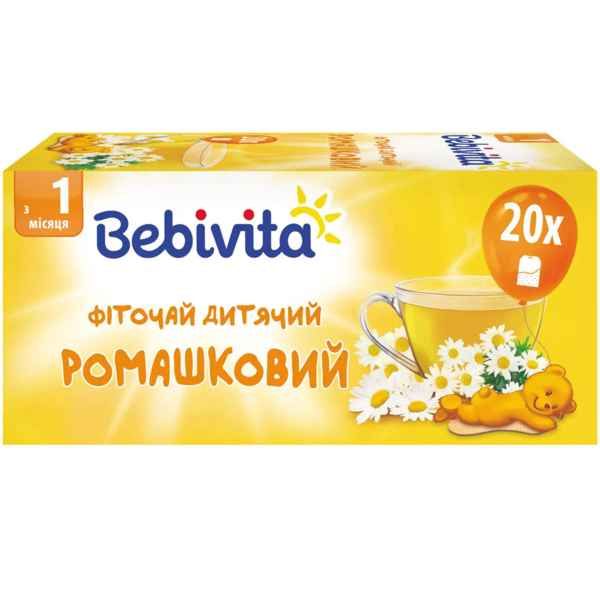 Дитячий фіточай з ромашкою Bebivita в пакетиках, 20 шт. - Pampik