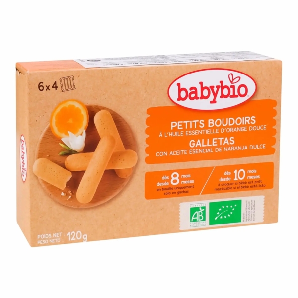Органічне дитяче печиво Babybio Мій перший бісквіт, 120 г - Pampik - 2