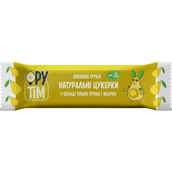 Натуральные конфеты Фрутім Яблоко и Груша, 50 г - Pampik