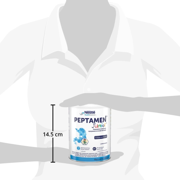 Повноцінне ентеральне харчування на основі пептидів Nestle Health Science Peptamen Junior з ароматом ванілі для дітей віком від 1 до 10 років, 400 г - Pampik - 5