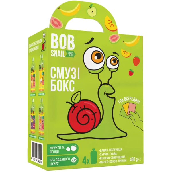 Набір Bob Snail Смузі бокс з коміксом, 480 г - Pampik