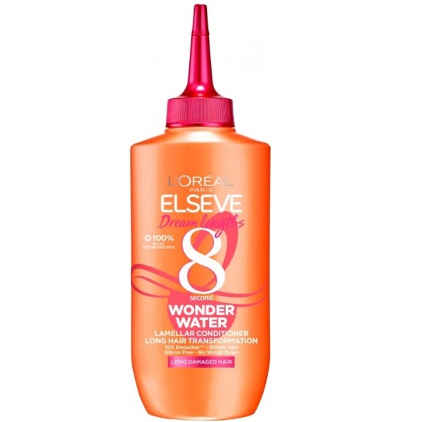 Рідкий експрес-засіб L'Oreal Paris Elseve Dream Long Wonder Water з ефектом ламінування для розгладження, 200 мл - Pampik