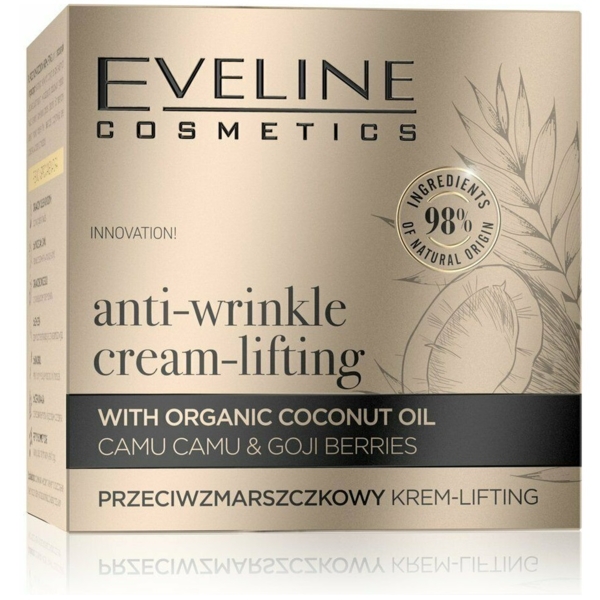 Крем-ліфтинг Eveline Organic Gold, проти зморшок, 50 мл - Pampik - 2