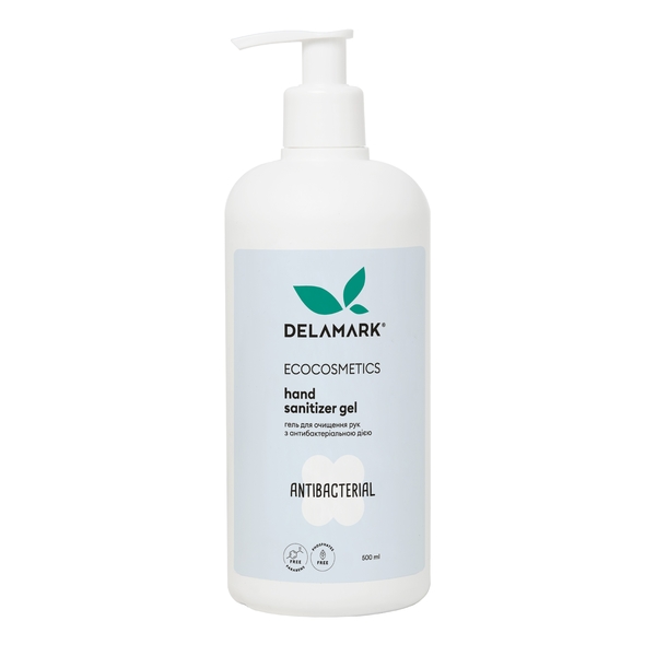 Гель для очищення рук DeLaMark з антибактеріальною дією, 500 мл - Pampik
