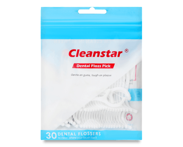Зубна нитка Cleanstar, 30 шт. (651000) - Pampik