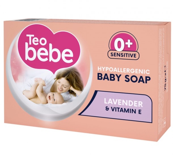 Mило тверде Teo Bebe Lavender, 75 г (60170) - Pampik