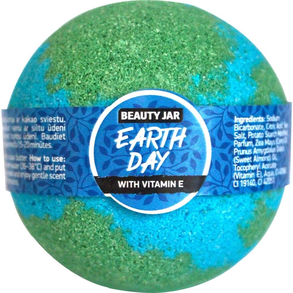 Бомбочка для ванны Beauty Jar Earth day, 150 г - Pampik