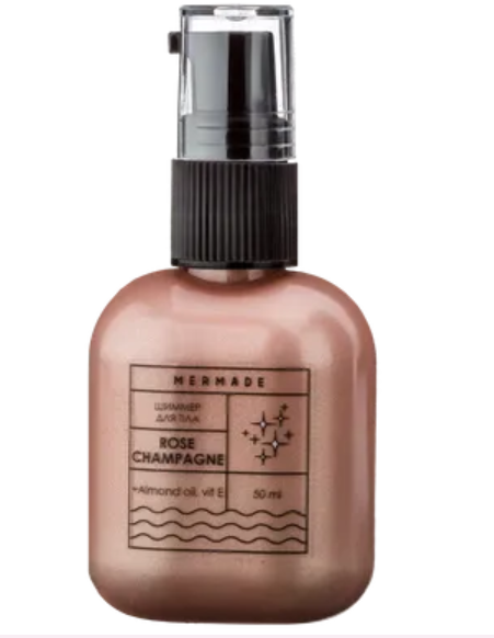Шиммер для тіла Mermade Rose Champagne, 50 мл (MRB0002) - Pampik