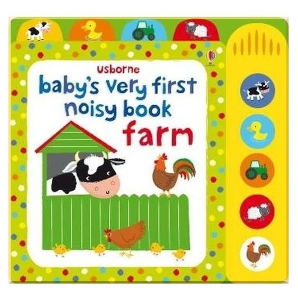 Інтерактивна книга Baby's Very First Noisy Book Farm - Fiona Watt, англ. мова (9781409563440) - Pampik