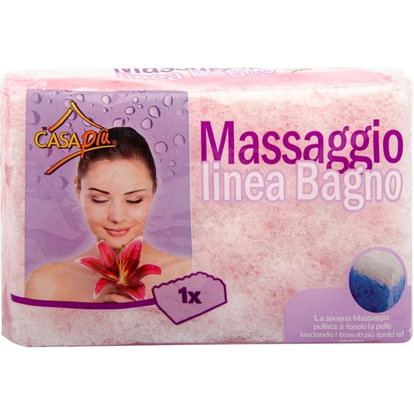 Масажна губка для душу Irge рожева - Pampik