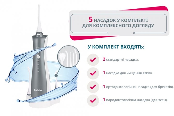 Іригатор для порожнини рота B.Well WI-912 (WI-912) - Pampik - 7