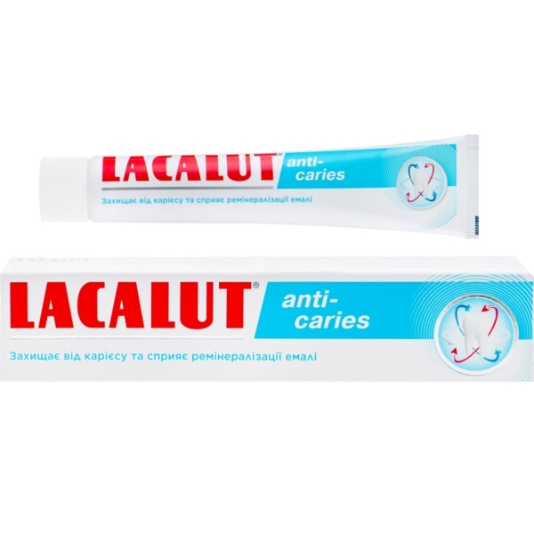 Зубна паста Lacalut Anti-caries, 75 мл - Pampik