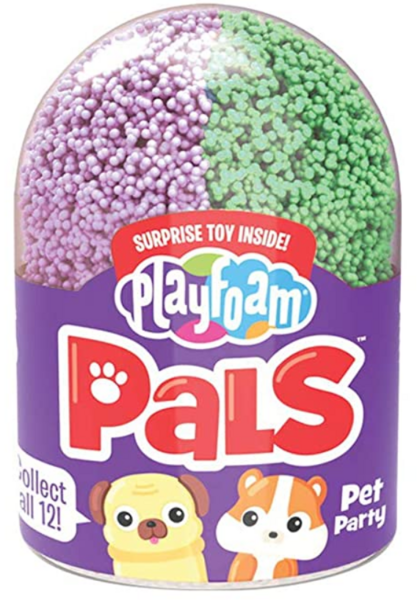 Кульковий пластилін Educational Insights S2 Милі вихованці, з іграшкою-сюрпризом, фіолетовий з темно-зеленим (EI-1965) - Pampik