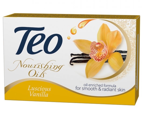 Mило тверде Тео Nourishing Oils Luscious Vanilla, жовтий, 100 г (28280) - Pampik