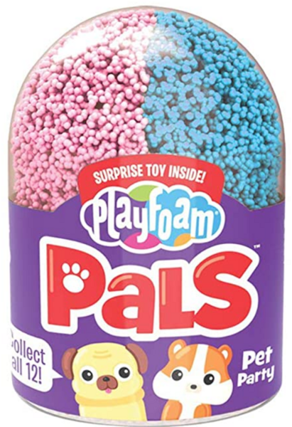 Шариковый пластилин Educational Insights S2 Забавные питомцы, с игрушкой-сюрпризом, розовый с синим (EI-1965) - Pampik