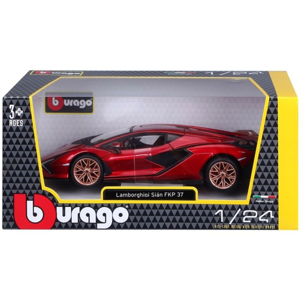 Автомодель Bburago Lamborghini sián fkp 1:24 в ассортименте (18-21099) - Pampik - 8