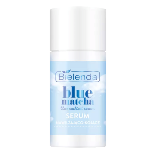 Зволожуюча сироватка для обличчя Bielenda Blue Matcha Blue Coctail Serum, 30 г - Pampik