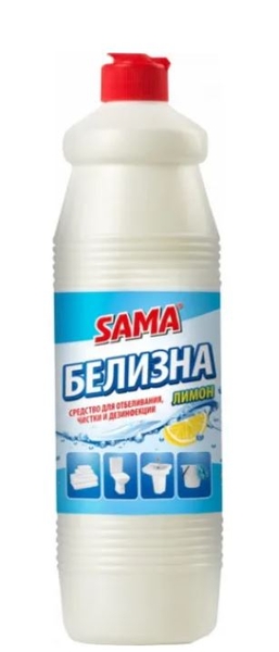 Засіб для відбілювання SAMA Білизна, лимон, 1 л - Pampik