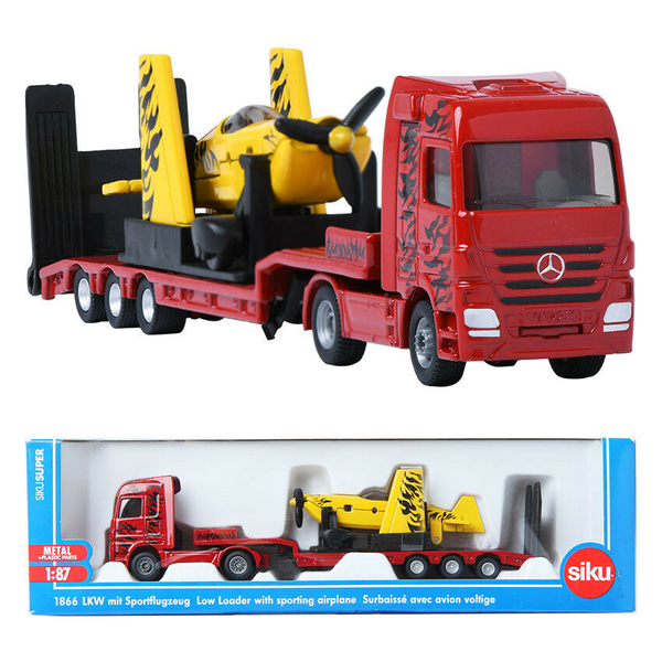 Вантажівка з літаком на причепі Siku (1866) - Pampik