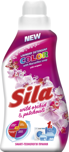 Рідкий засiб для прання Sila Color, 1 л - Pampik
